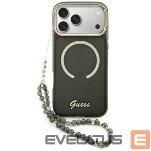 Other goods Guess  Guess IML Glitters Script Strap MagSafe case for iPhone 17 Pro Max - black 