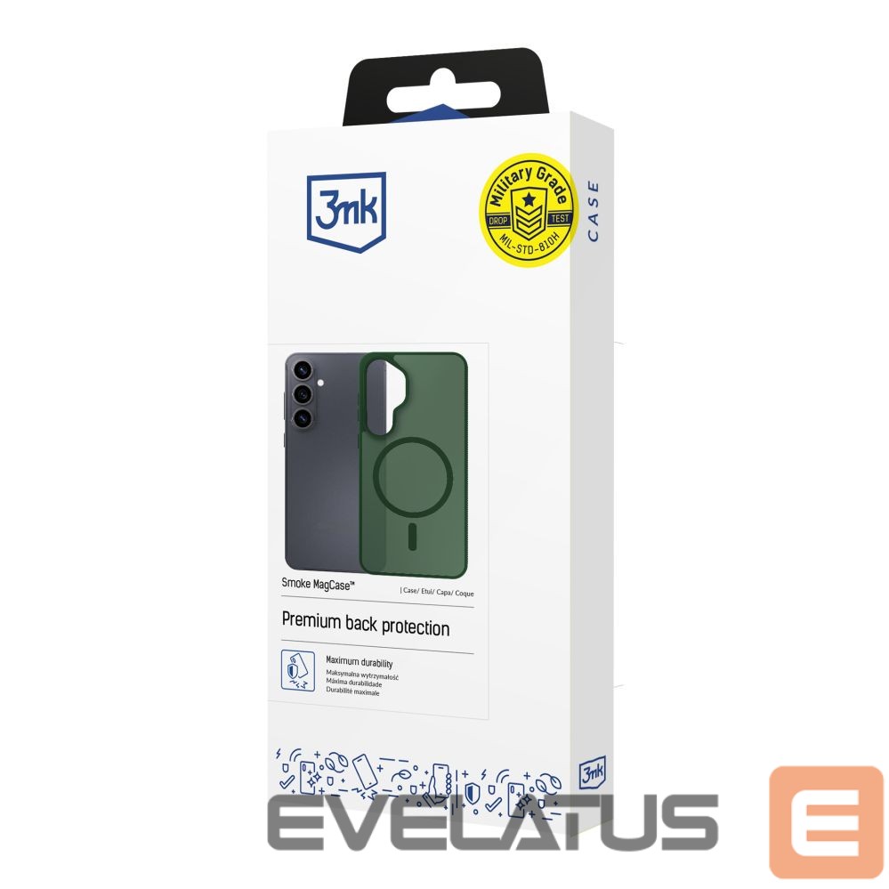 Other goods 3MK 3mk Smoke MagCase for Samsung Galaxy S24 - Green-Translucent