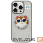 Back panel cover Nimmy  Nimmy Glasses Cool Cat MagSafe Case for iPhone 16 Pro - Gray 