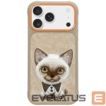 Back panel cover Nimmy  Nimmy Big Eyed Pet 2.0 Cat case for iPhone 17 Pro - beige 