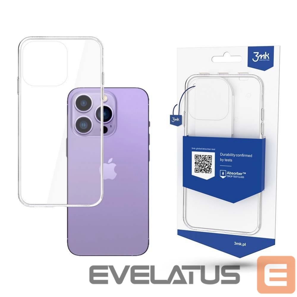 Back panel cover 3MK Case for iPhone 14 Pro Max series 3mk Armor Case - transparent