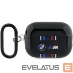 Back panel cover BMW  BMW BMAP222SWTK AirPods Pro 2 gen cover black/black Multiple Colored Lines 