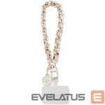 Back panel cover Guess  Guess GUOUCHSAMC4P Universal Hand Strap case - pink Saffiano Chain 4G Charm 
