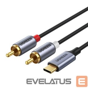 Cable Ugreen  Ugreen audio cable USB Type C (male) - 2RCA (male) 1.5m gray (20193 CM451) 
