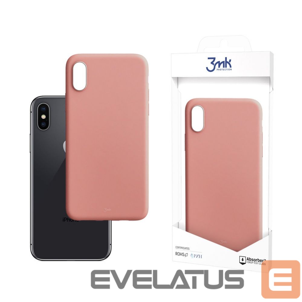 Back panel cover 3MK 3mk Matt Case for iPhone X / XS - pink