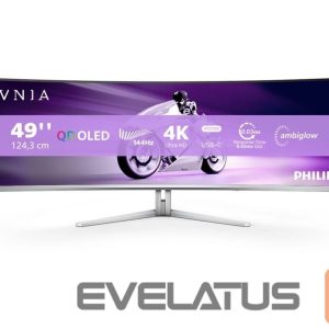 Monitor Philips  49M2C8900L/00 | 49 " | OLED | 32:9 | 144 Hz | 0.03 ms | 5120 x 1440 pixels | HDMI ports quantity 2 | Warranty 24 month(s) 