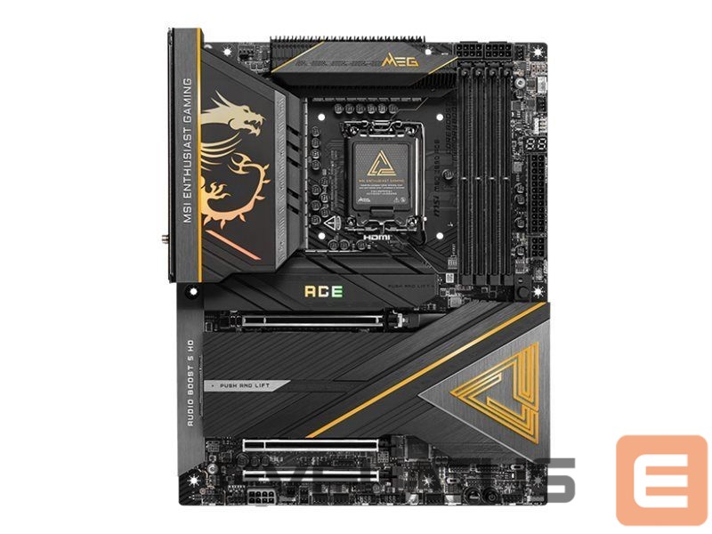Motherboard for Intel processors MSI MEG Z890 ACE | Processor family Intel | Processor socket LGA1851 | Supported hard disk drive interfaces SATA, M.2 | Number of SATA connectors 4