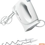 Mixers and blenders Bosch  Hand Mixer MFQ3030 Hand Mixer 350 W Number of speeds 4 Stainless steel/Plastic Turbo mode White 