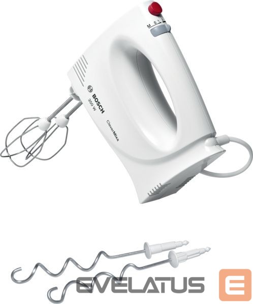 Mixers and blenders Bosch Hand Mixer MFQ3030 Hand Mixer 350 W Number of speeds 4 Stainless steel/Plastic Turbo mode White