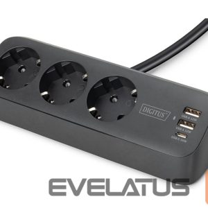 Switches and sockets Digitus  3-way office socket strip with 2x USB-A and 1x USB-C connections | DA-70625 