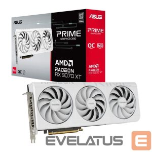 Graphic card / Video cards Asus  Prime Radeon RX 9070 XT White OC Edition 16GB GDDR6 | AMD | 16 GB | Radeon RX 9070 XT | GDDR6 | HDMI ports quantity 1 | PCI Express 5.0 