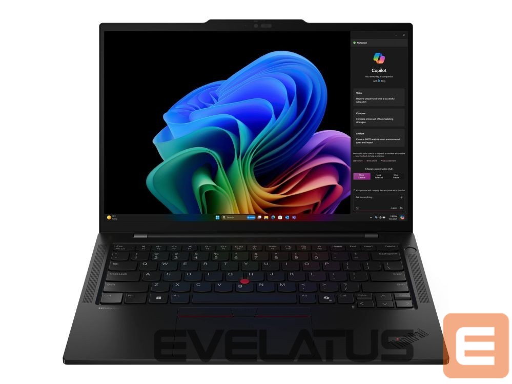 Laptop computer Lenovo ThinkPad T14s G6 Intel | Black | 14 " | IPS | WUXGA | 1920 x 1200 pixels | Anti-glare | Intel Core Ultra 5 | 226V | 16 GB | Soldered LPDDR5x | Solid-state drive capacity 512 GB | Intel Arc Graphics 130V | Windows 11 Pro | 802.11be | Bluetooth version 5.4 | Keyboard language English | Keyboard backlit | Warranty 36 month(s) | Battery warranty 12 month(s)