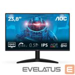 Monitor AOC  | Q24B36X | 24 " | IPS | QHD | 16:9 | 144 Hz | 4 ms | 2560 x 1440 pixels | 300 cd/m² | HDMI ports quantity 1 | Black 