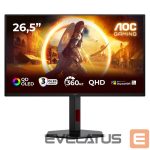 Monitor AOC  Q27G4SDR | 27 " | QD-OLED | QHD | 16:9 | 360 Hz | 0.03 ms | 2560 x 1440 pixels | 1000 cd/m² | HDMI ports quantity 2 | Black 