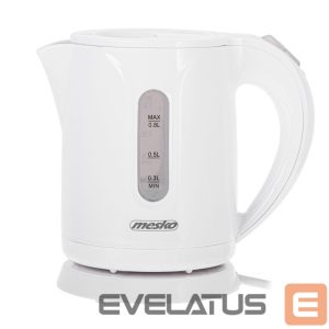 Teapot Mesko  Kettle | MS 1376 | Electric | 850 W | 0.8 L | Plastic | 360° rotational base | White 