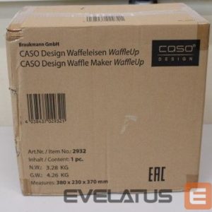 Toster Caso  SALE OUT.  WaffleUp Waffle Maker, 800 W, Stainless Steel, DAMAGED PACKAGING | WaffleUp | Waffle Maker | 800 W | Number of pastry 1 | Waffle | Silver | DAMAGED PACKAGING 