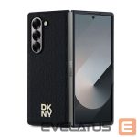 Back panel cover DKNY - DKNY PU Leather Repeat Pattern Stack Logo MagSafe Case for Samsung Galaxy Z Fold 6 Black 