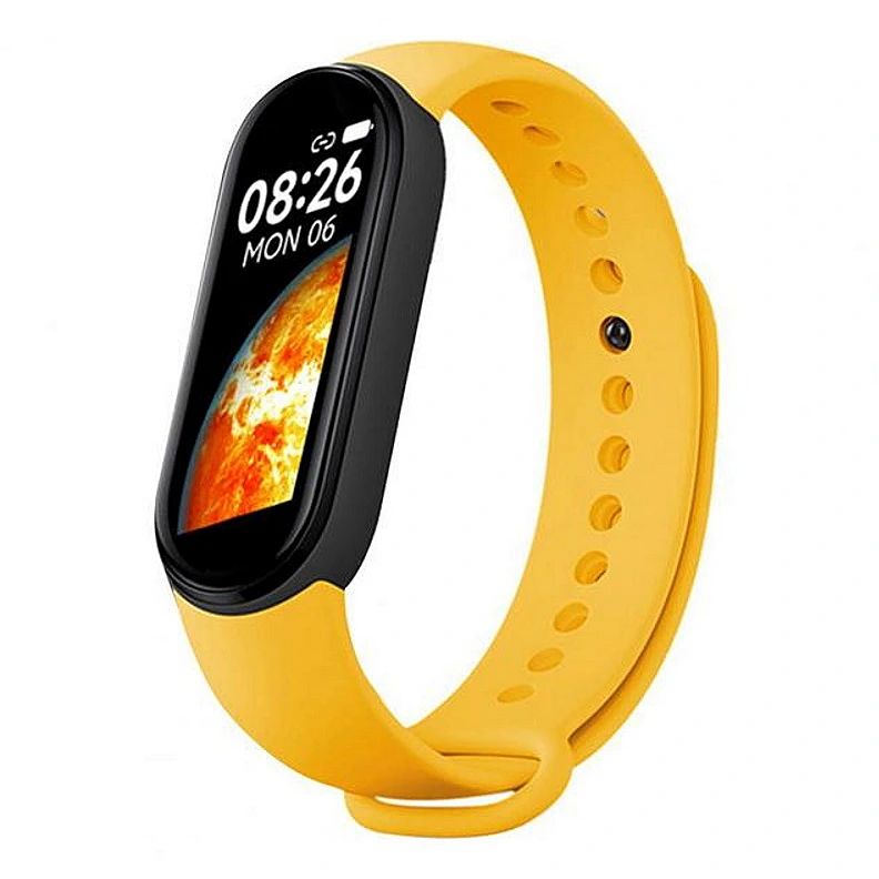 Fitness bracelet iWear SM7 Smart Bracelet 0.96'' TFT - Fitness Tracker IP67 with HR & Blood pressure / Social / Sleep Yellow