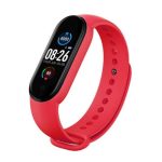 Fitness bracelet iWear  SM6 Smart Bracelet - Fitness Tracker IP67 with HR & Blood pressure / Social / Sleep monitor Red
