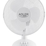 Fan Adler  AD 7302 Desk Fan, Number of speeds 2, 60 W, Oscillation, Diameter 23 cm, White 