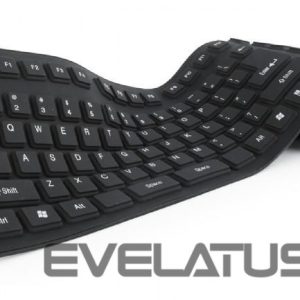 Computer keyboard Gembird  KEYBOARD FLEXIBLE USB ENG/BLACK KB-109F-B 