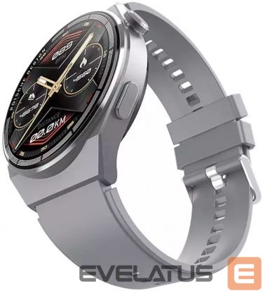 Smart watches iWear HW23 Max Aluminum Inteligent Sport BT Call Smart Watch 1.52'' IPS Heartrate / Oxygen Silver