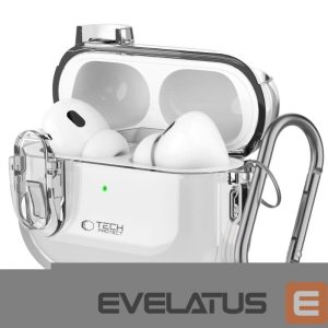 Headphone case Tech-Protect Apple SLIM HOOK APPLE AIRPODS PRO 1 / 2 Transparent