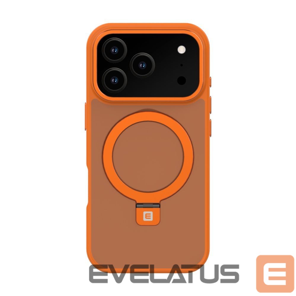 Back panel cover Evelatus Apple iPhone 17 Pro Shield Case With MagSafe & Stand Matte Orange