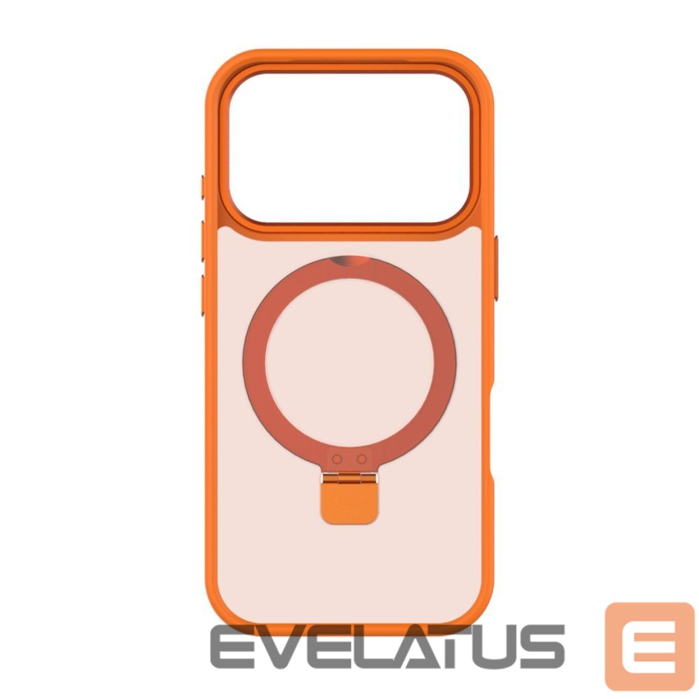 Back panel cover Evelatus Apple iPhone 17 Pro Shield Case With MagSafe & Stand Matte Orange