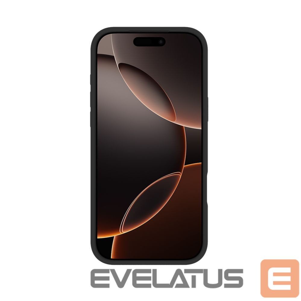 Back panel cover Evelatus Apple iPhone 17 Pro Premium MagSafe with Stand Soft Touch Silicone Case Black