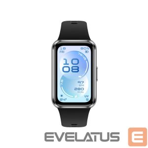 Fitness bracelet Huawei  Band 11 Matte Black Durable Polymer Case with Black Fluoroelastomer Strap 