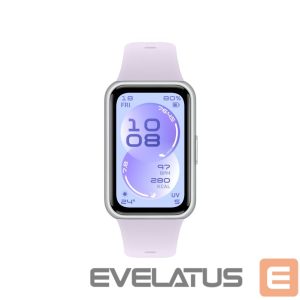 Fitness bracelet Huawei  Band 11 Silver Durable Polymer Case with Purple Fluoroelastomer Strap 