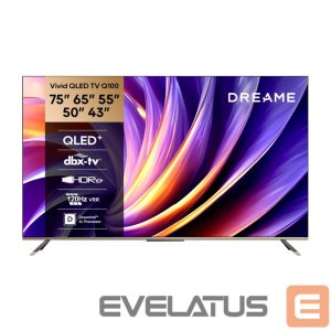 TV DREAME  TV 65 4K Ultra HD 3840 x 2160 pixels 16:9 QLED Black