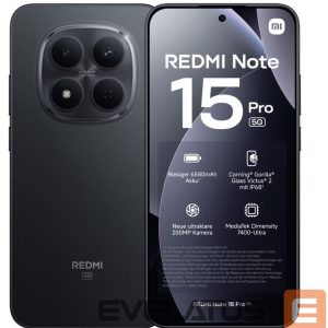 Smartphone Xiaomi  Redmi Note 15 Pro 5G 8/256GB Black