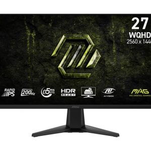 Monitor MSI  LCD Monitor||27 "|2560 x 1440 pixels|Wide Quad HD|Native aspect ratio 16:9|LCD|Flat|MAG275QFE20 
