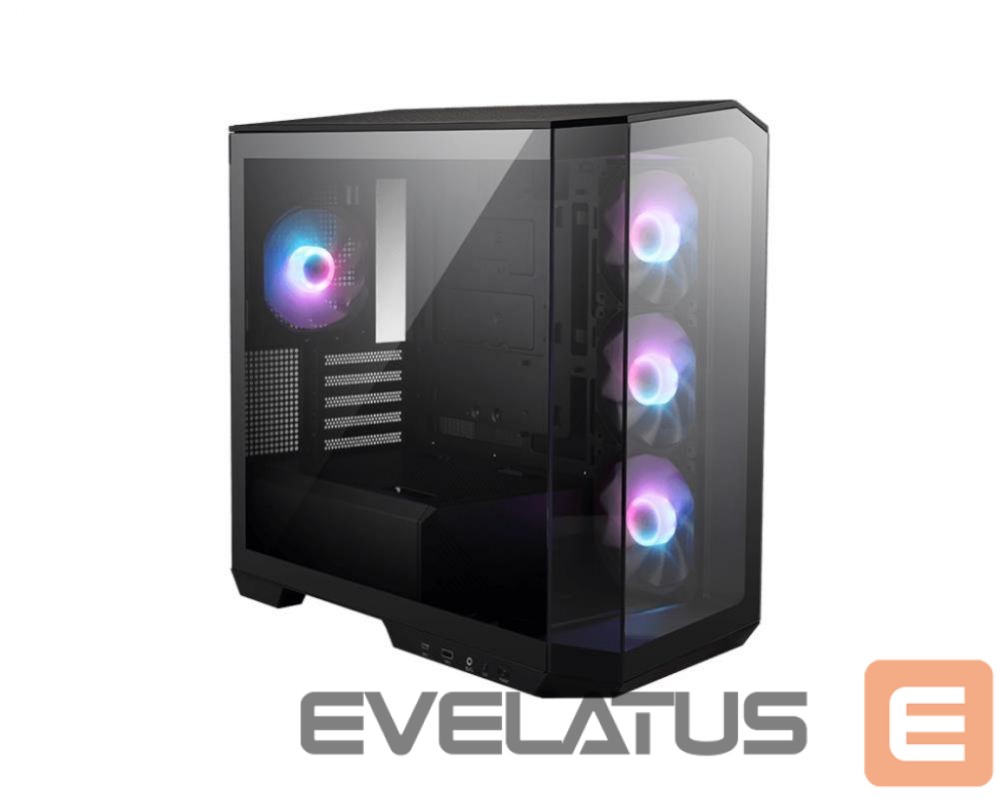 Computer case MSI Case||MidiTower|Case product features Transparent panel|Not included|MicroATX|Colour Black|MAGPANOM100RPZ