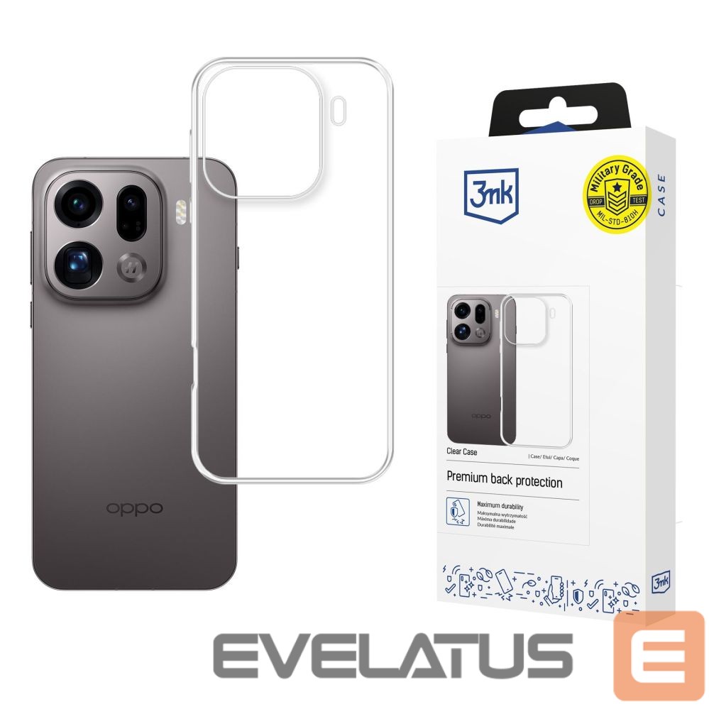 Other goods 3MK 3mk Clear Case for Oppo Find X9 Pro - transparent