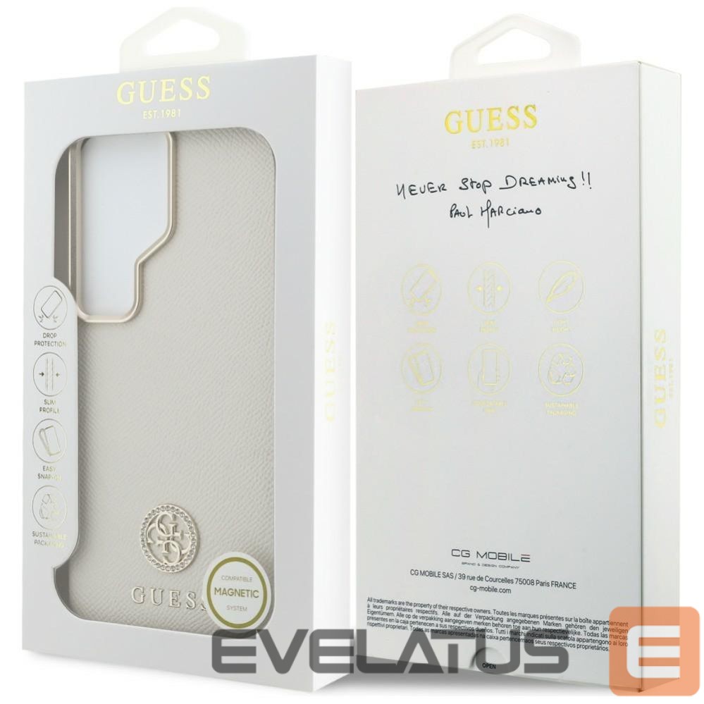 Other goods Guess Guess Rhinestone Round Logo MagSafe Case for Samsung Galaxy S26 Ultra - Beige