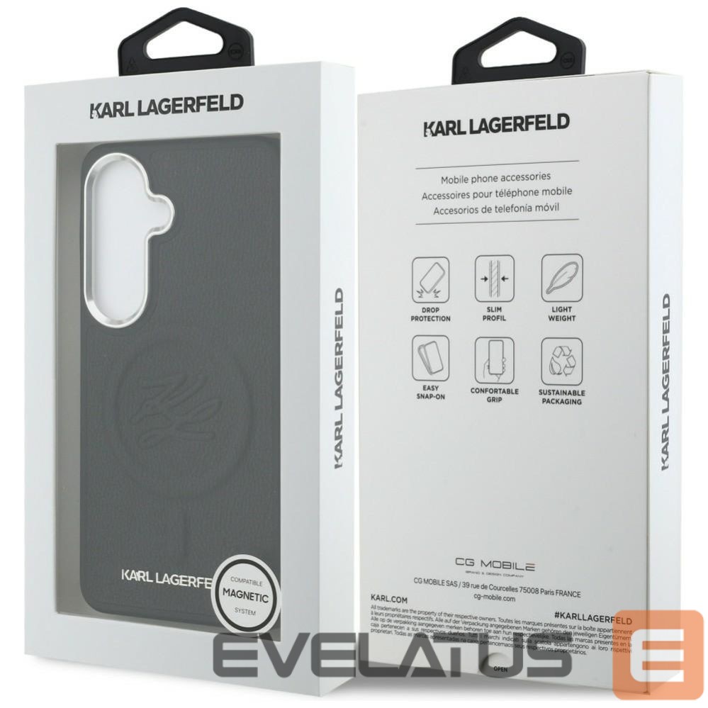 Other goods Karl Lagerfeld Karl Lagerfeld Embossed Ring Initials MagSafe Case for Samsung Galaxy S26+ - Black