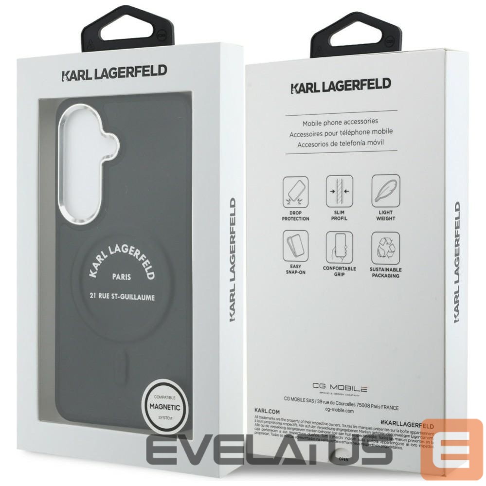 Other goods Karl Lagerfeld Karl Lagerfeld Embossed Ring RSG Logo MagSafe Case for Samsung Galaxy S26 - Black