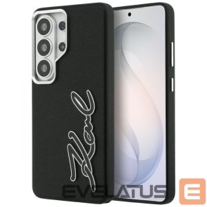 Other goods Karl Lagerfeld  Karl Lagerfeld Grained Signature Metal Resin Logo Case for Samsung Galaxy S26 Ultra - Black 