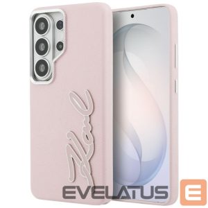 Other goods Karl Lagerfeld  Karl Lagerfeld Grained Signature Metal Resin Logo Case for Samsung Galaxy S26 Ultra - Pink 