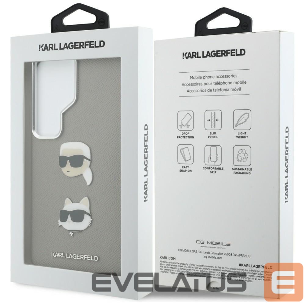 Other goods Karl Lagerfeld Karl Lagerfeld Saffiano Double Heads Metal case for Samsung Galaxy S26 Ultra - silver
