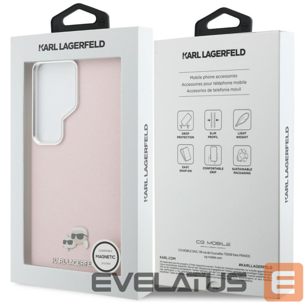 Other goods Karl Lagerfeld Karl Lagerfeld Saffiano KC Metal Logo MagSafe Case for Samsung Galaxy S26 Ultra - Pink