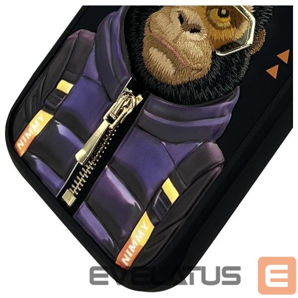 Other goods Nimmy Nimmy Cool&Cute 2.0 Monkey Case for iPhone 16 Pro - Black