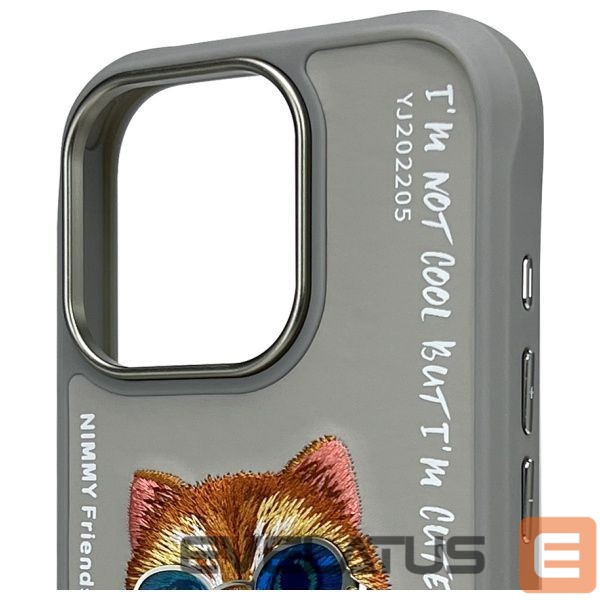 Other goods Nimmy Nimmy Glasses Cool Cat Case for iPhone 16 Pro - Gray