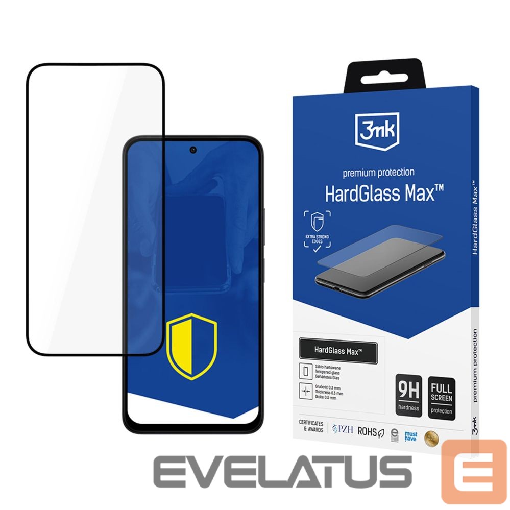 Other goods 3MK Reinforced Full Screen Tempered Glass 3mk HardGlass Max Black for Xiaomi Redmi 15 5G