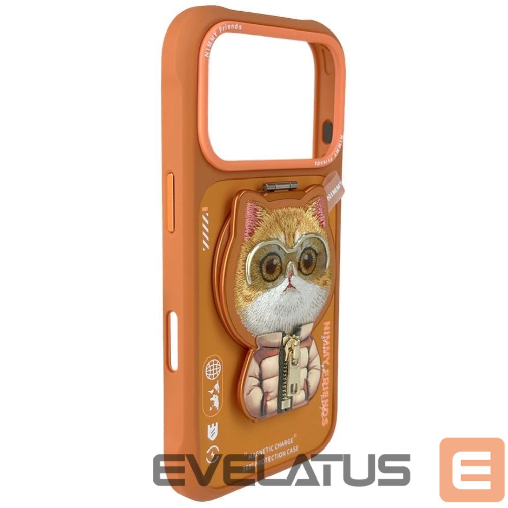 Other goods Nimmy Nimmy Cool&Cute 2.0 Cat Case for iPhone 17 Pro with Magnetic Hanger - Orange