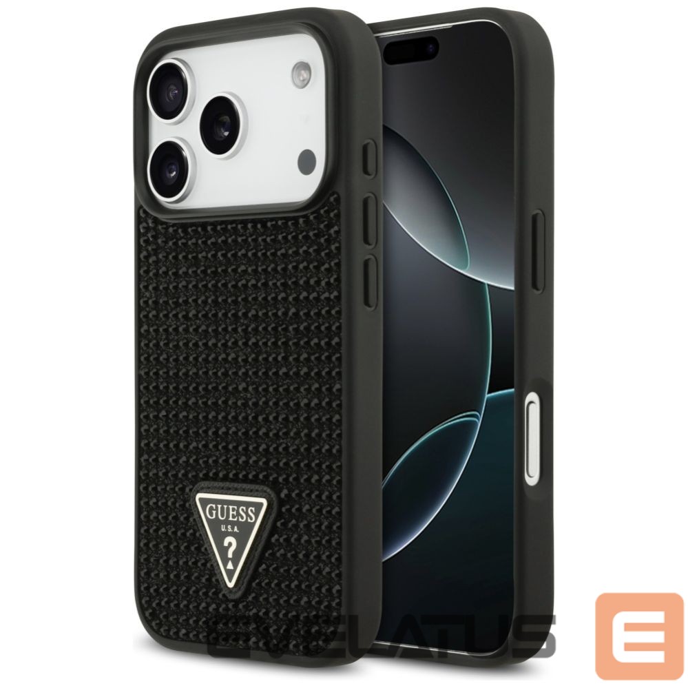Other goods Guess Guess Rhinestone Triangle Logo Case for iPhone 17 Pro - Black