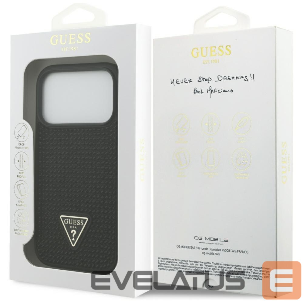 Other goods Guess Guess Rhinestone Triangle Logo Case for iPhone 17 Pro - Black